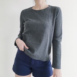Vintage Gray Crew Neck Sweater